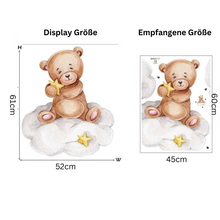 Lade das Bild in den Galerie-Viewer, TeddySticks Wandsticker - niedliche Wanddekoration
